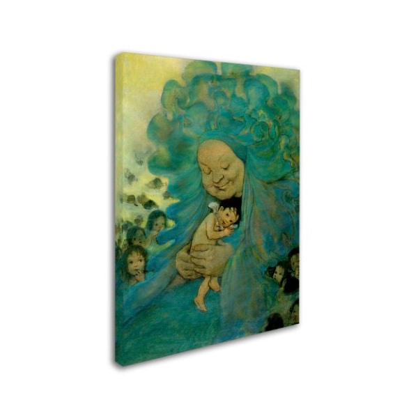 Vintage Apple Collection 'Green Haired Lady' Canvas Art,14x19